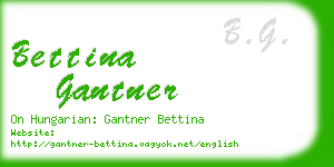 bettina gantner business card